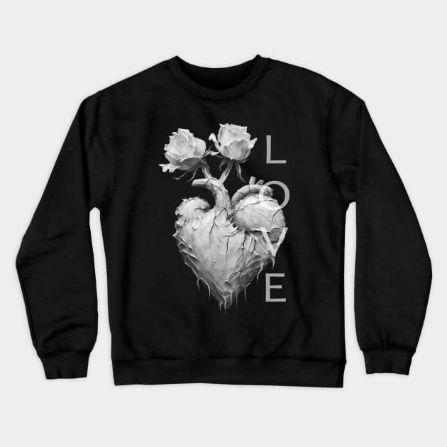 Heart roses Crewneck Sweatshirt by KIDEnia